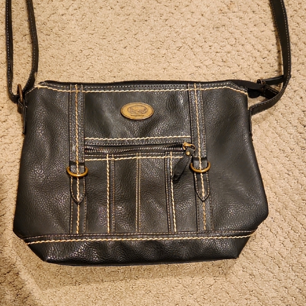 BOC / BORN Concepts Black Faux Leather Crossbody Bag